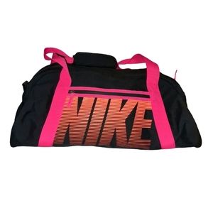 Cool Neon Pink Orange Nike Duffel Bag in excellent condition